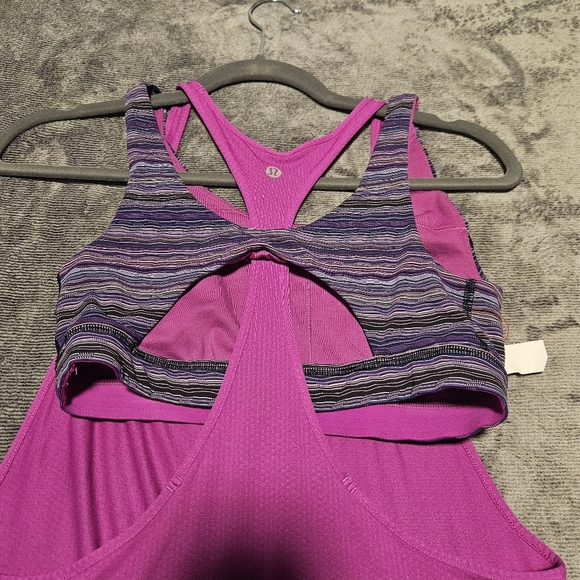 LULULEMON All Sport Support Bra Tank SIZE 6 Ultra Violet Purple - Picture 5 of 5